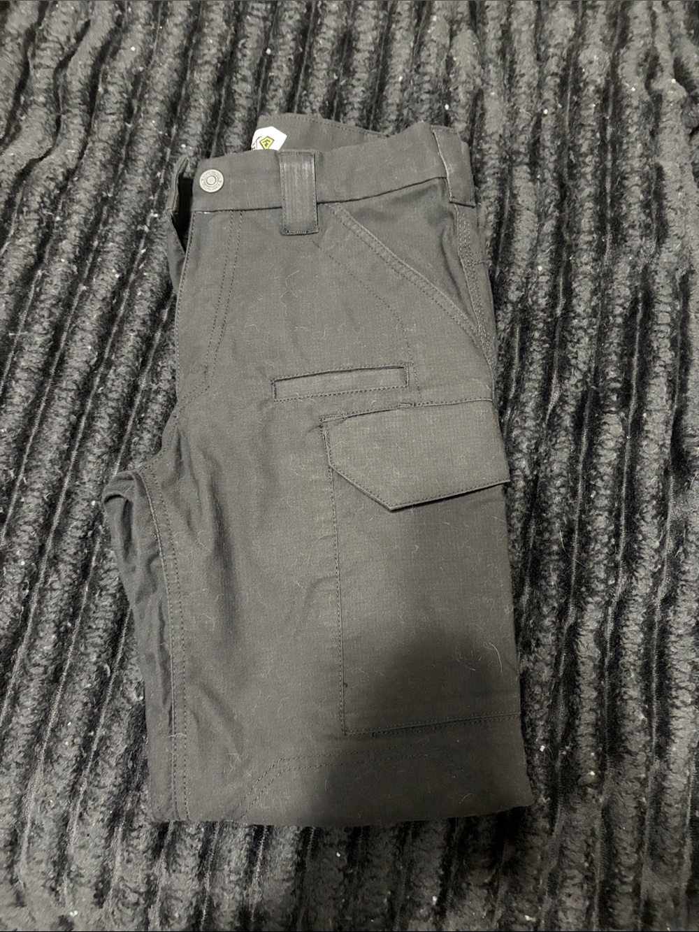 Men's Black Cargo Pants with Utility Pockets